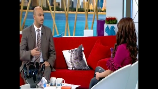 Appearing on a TV Show to promote the Productivity Conference.